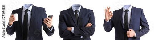 Handsome businessman with c...