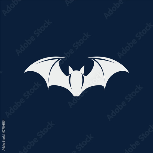 Silhouette style minimal horseshoe bat t-shirt design featuring sleek black vector art of a bat, perfect for wildlife lovers, nocturnal animal fans, Halloween fashion enthusiasts, minimalist art admir