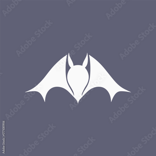 Silhouette style minimal horseshoe bat t-shirt design featuring sleek black vector art of a bat, perfect for wildlife lovers, nocturnal animal fans, Halloween fashion enthusiasts, minimalist art admir