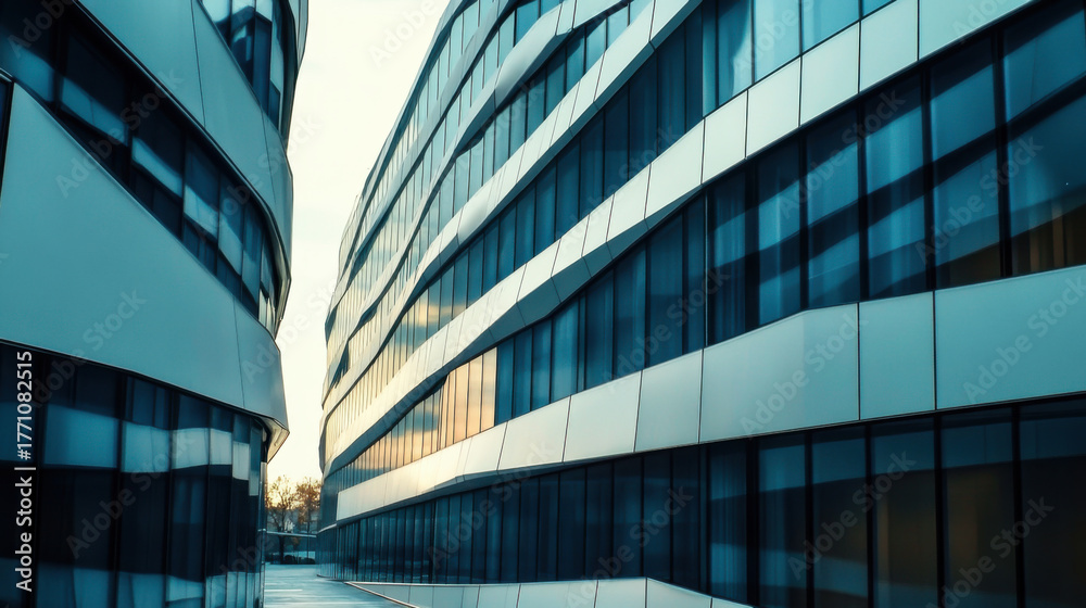 Fototapeta premium Close-Up Of Modern Office Buildings