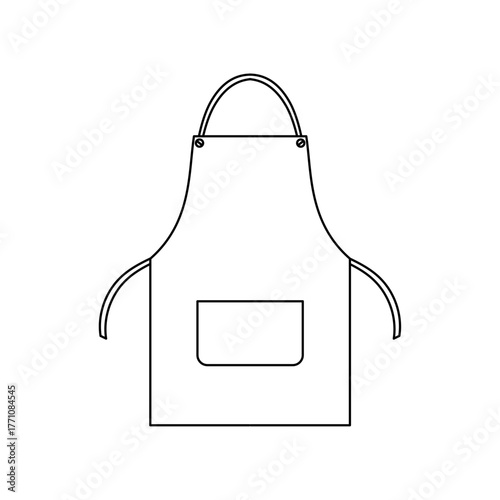 シンプルなエプロンのアイコン