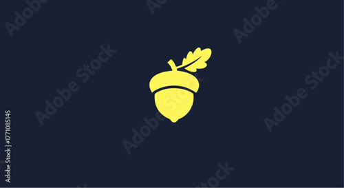 stylized acorn