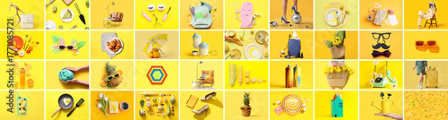 Big collage of different pe...