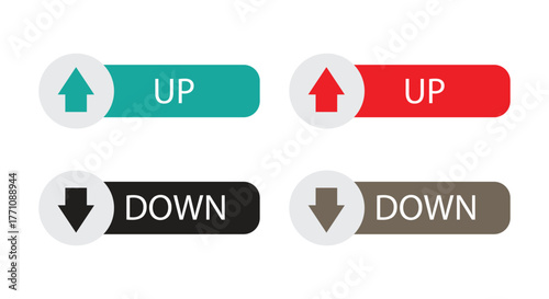 Vector of Up and down button icon