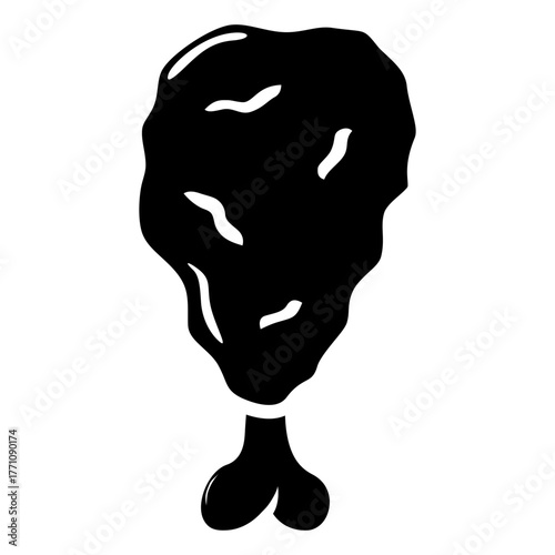 fried chicken illustration