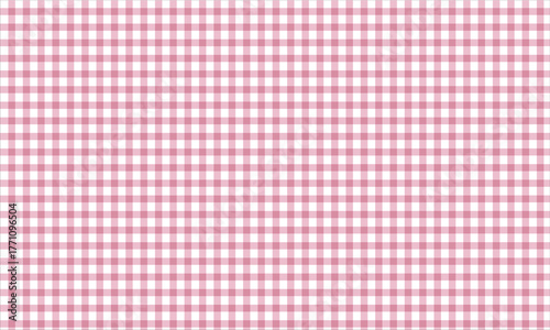 Seamless pattern shows classic gingham in alternating dusty rose and white squares