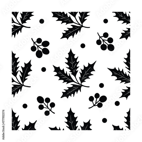 -festive-seamless-pattern-with-holly-leaves--mistl.eps
