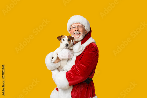 Santa Claus with cute Jack ...