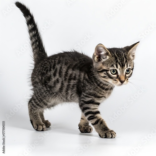 Bengal kitten in studio, Bengal cat