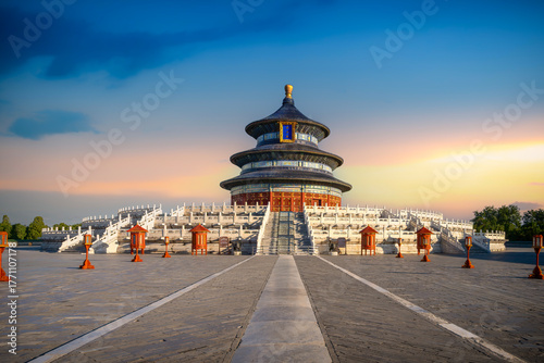 Wallpaper Mural The Temple of Heaven in Beijing at sunset with beautiful sky Torontodigital.ca