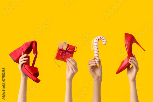 Female hands with shoes, Ch...