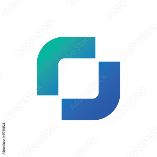 This is a logo with a simple and elegant connection concept.