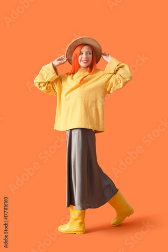 Beautiful young happy woman...