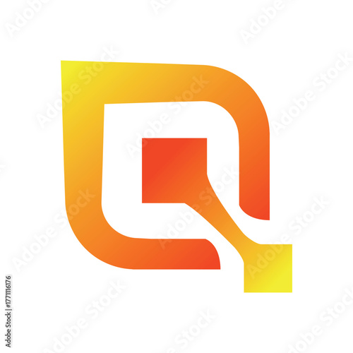 This is a concept logo technology with external connections.