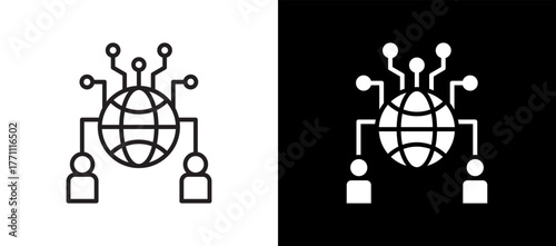 Communication Technology blackwhite icon