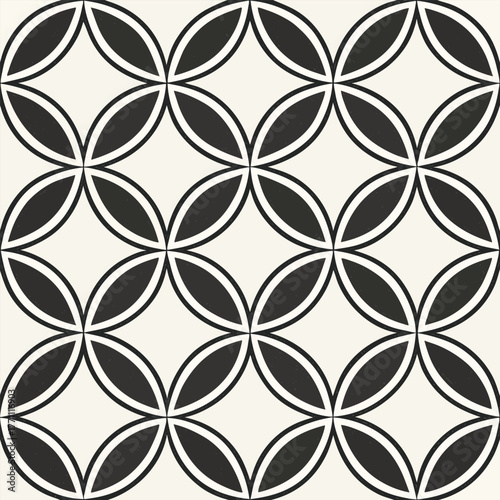 Geometric Interlocking Circles Pattern seamless