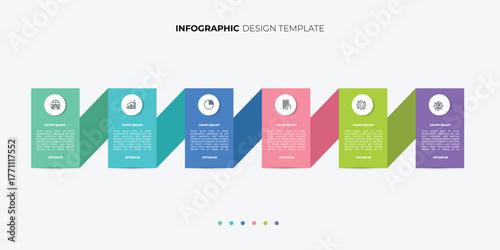 6 process infographic journey arrows design template. Planning, Marketing, Strategy and Business presentation.