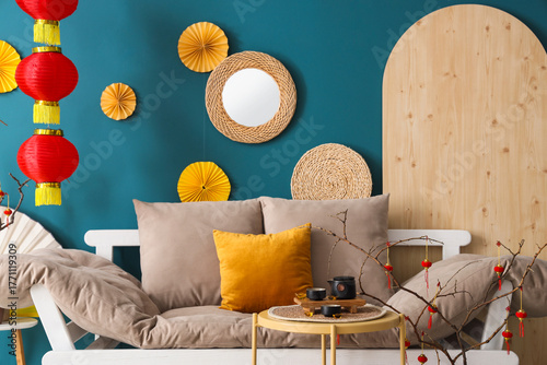 Interior of living room wit...