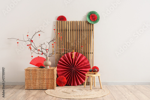 Interior of room with foldi...