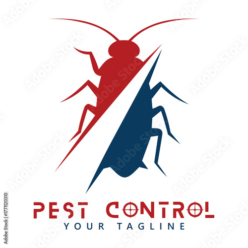 Pest control logo vector icon Template