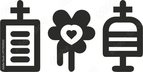Minimalist gravestone icons with flower, symbolizing remembrance, grief, and memorial, perfect for funeral services, obituary layouts, and memorial designs