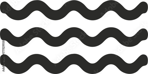 Modern flowing wave pattern illustration perfect for marine themes, water concepts, and abstract designs, stylish and versatile, use for backgrounds and more