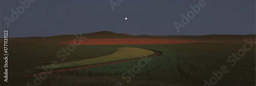 Regenerative Agriculture Premium Farmland under Sunrise Inspiring Professional Content for Sustainability and Climate Marketing