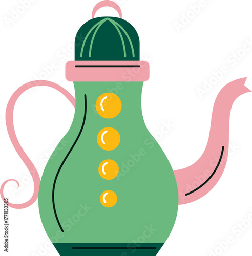 Ramadan Icon Illustration Ramadhan Muslim Spiritual Islamic Symbols Crescent Moon Mosque Prayer and Ornament Festive Celebartion