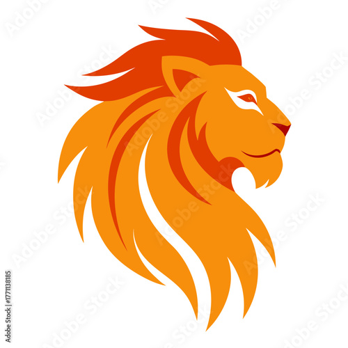 Lion head, a majestic and powerful design