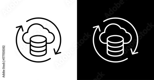 Cloud White Icon Set Design