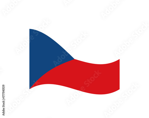 Minimalist wavy style Czech Republic flag symbol Free Download Minimalist wavy style Czech Republic flag symbol - GFXLoad