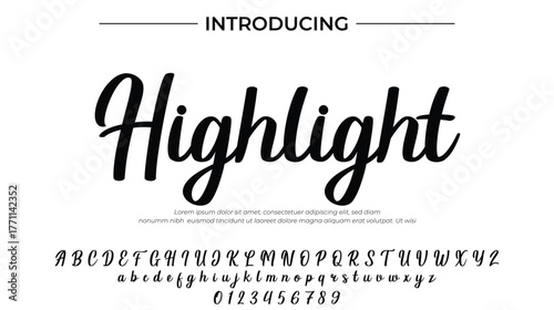 Highlight - Elegant Script Font for Smooth Handwritten Design and Creative Typography