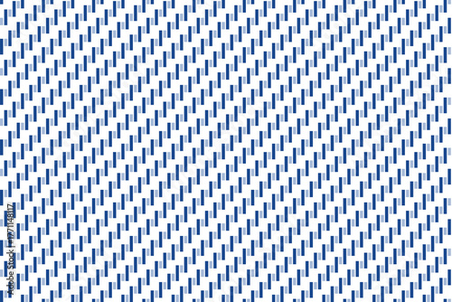 Abstract seamless pattern with geometric short vertical stripes in light n blue on white background. Vector illustration, for masculine shirt lady dress cloth cover decoration textile wallpaper 
