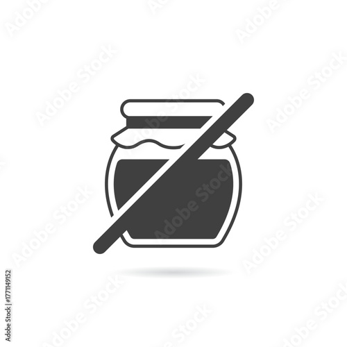 Vector Isolated No Honey Icon