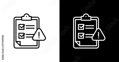 Regulatory Compliance White Icon Set Design