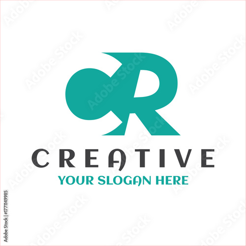 cr business logo design vector icon. creative CR or RC letter initial logotype design template. r and c signs symbol alphabet 