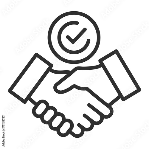 Commitment Icon Single Vector Collection 