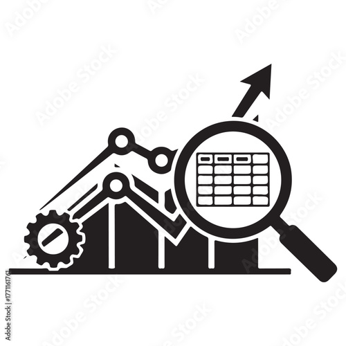 Business Analytics icon vector