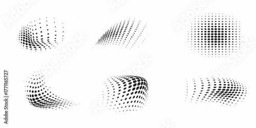 Black and white vector halftone dot pattern for seamless geometric grunge texture backdrop illustration