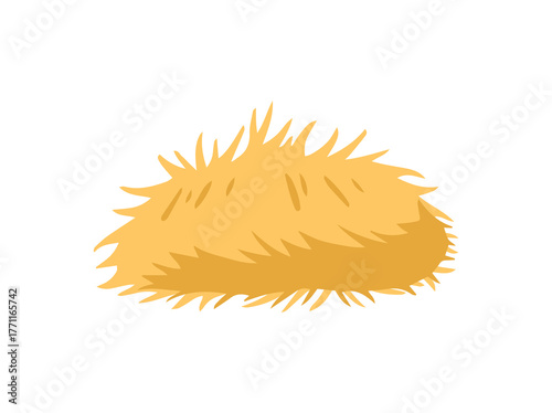 Stack of Hay Straw Animal Feed
