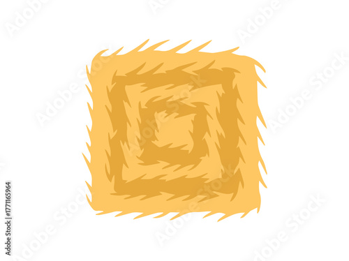 Stack of Hay Straw Animal Feed
