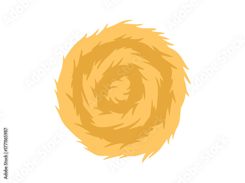 Stack of Hay Straw Animal Feed
