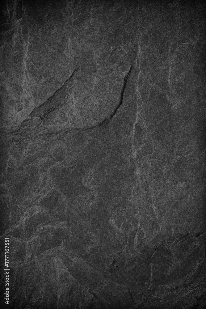 Fototapeta premium Dark grey black slate background or texture.