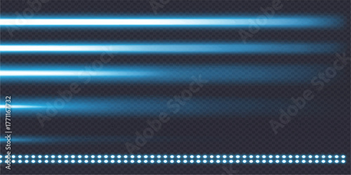 Abstract bright blue background vector illustration with glowing gradient lines for web banner design and colorful wallpaper texture