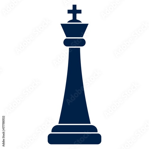 King chess piece vector illustration icon design trendy