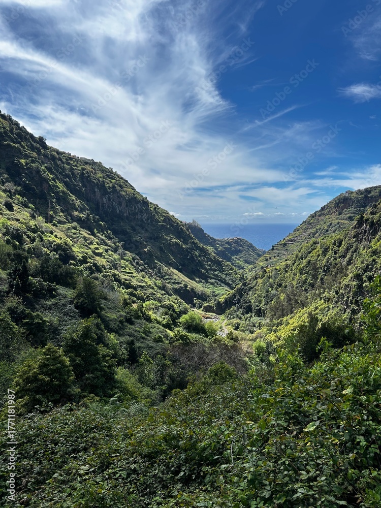 Fototapeta premium mountain landscape with blue sky