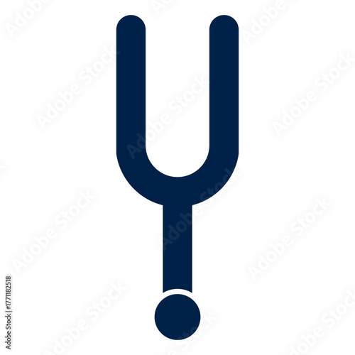 Tuning fork vector illustration icon design trendy