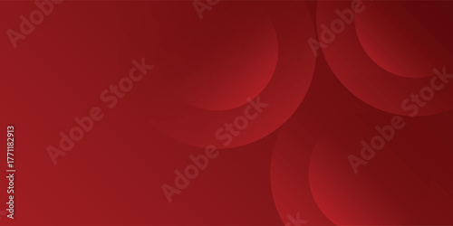 White circle geometric red abstract background. Design