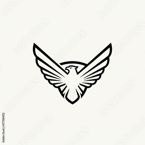 Striking Eagle Emblem - A Symbol of Freedom and Power.