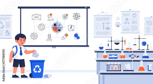 Student's environmental responsibility in science classroom, promoting sustainability